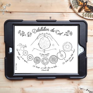 DIGITALE Zervixdilatation, Geburtsillustration / Doula, Hebamme, Mantras, Geburt, Geburt, Gebärmutterhals, Dilatation, Baby