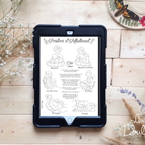DIGITAL Breastfeeding Positions / Breastfeeding Godmother, breast milk, reminder, illustration, nurse, clinic, poster, breastfeed