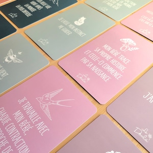 Cartes Affirmations Positives pour l'Enfantement / doula; sage-femme; cards; naissance; mantra; accouchement; childbirth image 6