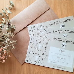 CADEAUBON La Doula / Cadeau, certificaat, voucher, coupon, cheque, korting, doula, verloskundige, geboorte, babyshower, zegen manier