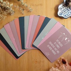 Cartes Affirmations Positives pour l'Enfantement / doula; sage-femme; cards; naissance; mantra; accouchement; childbirth image 5