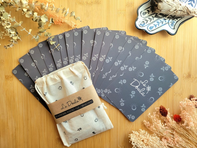 Cartes Affirmations Positives pour l'Enfantement / doula; sage-femme; cards; naissance; mantra; accouchement; childbirth image 4