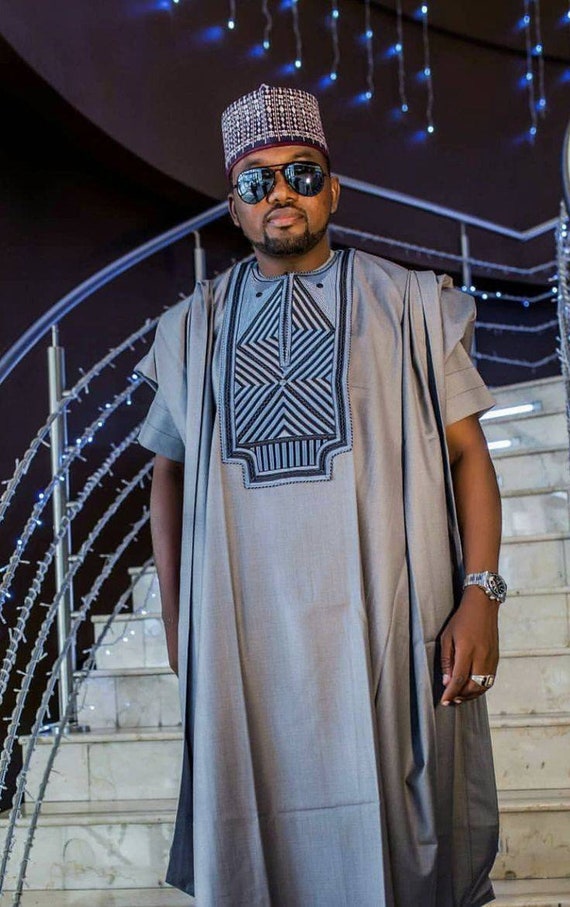 Romi Agbada Set African Men Shirt With Matching Pant Men - Etsy Singapore