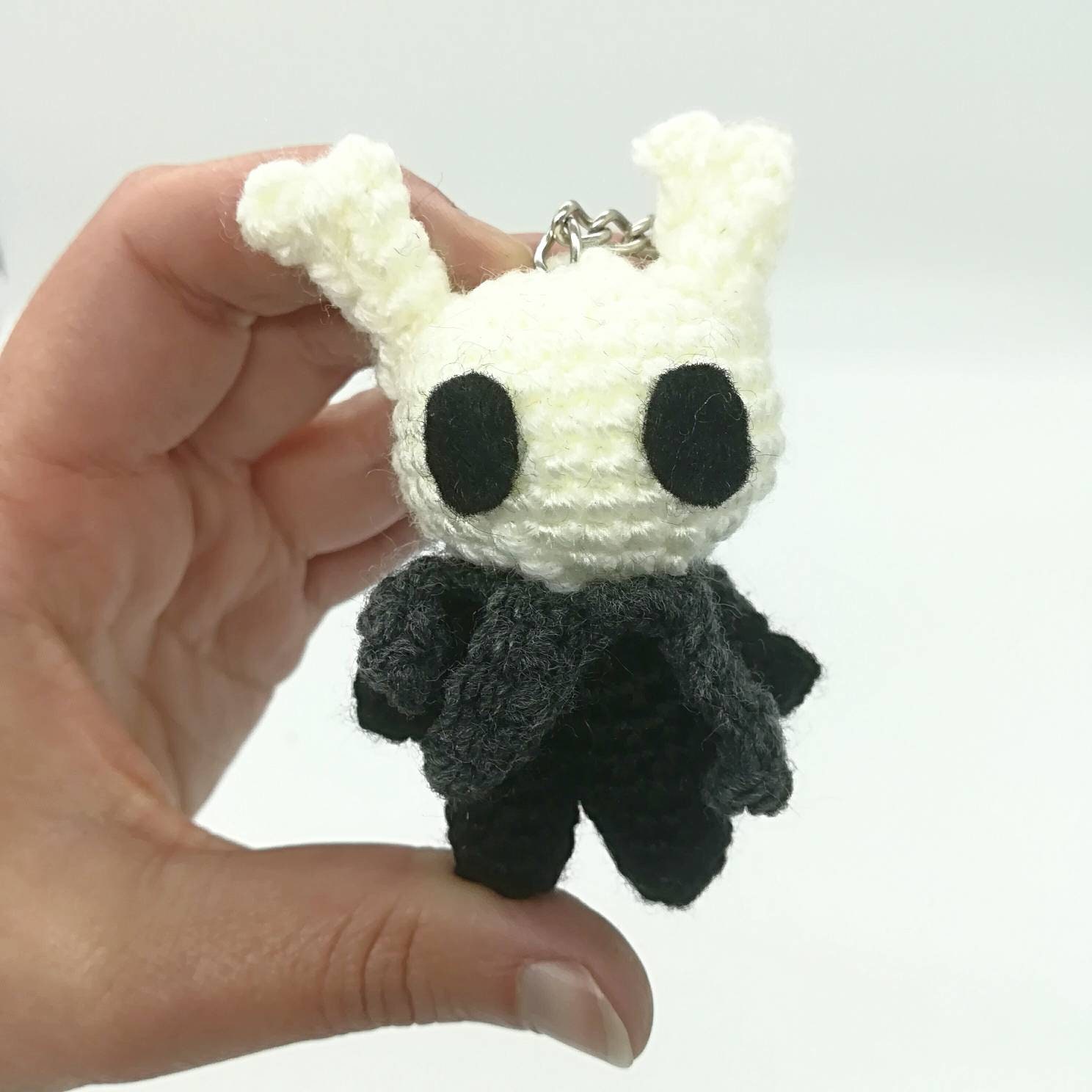 Hollow Knight Keychain Chibi Plushie Amigurumi Handmade Gift