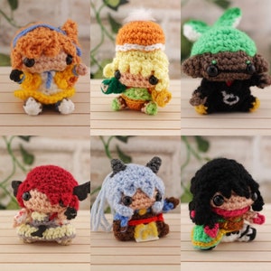 ANY CHARACTER Custom character anime videogame Amigurumi Keychain custom order handmade