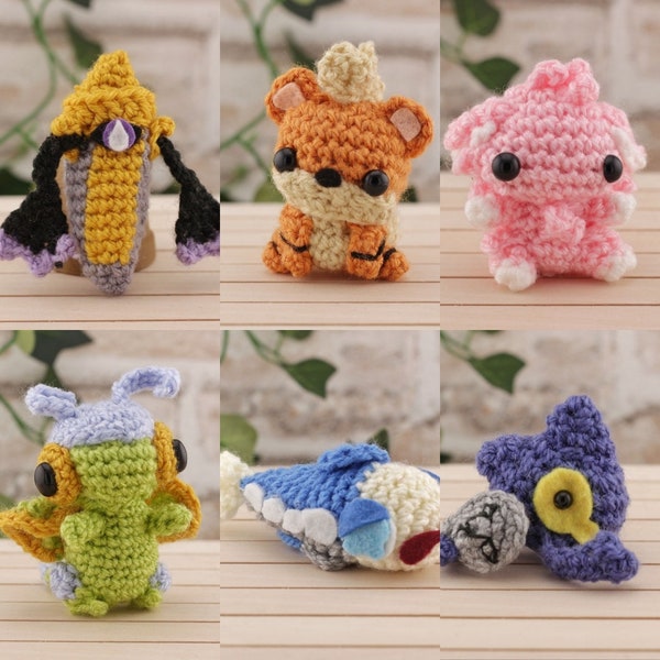 ANY POKÉMON Custom plush keychain Pokémon amigurumi