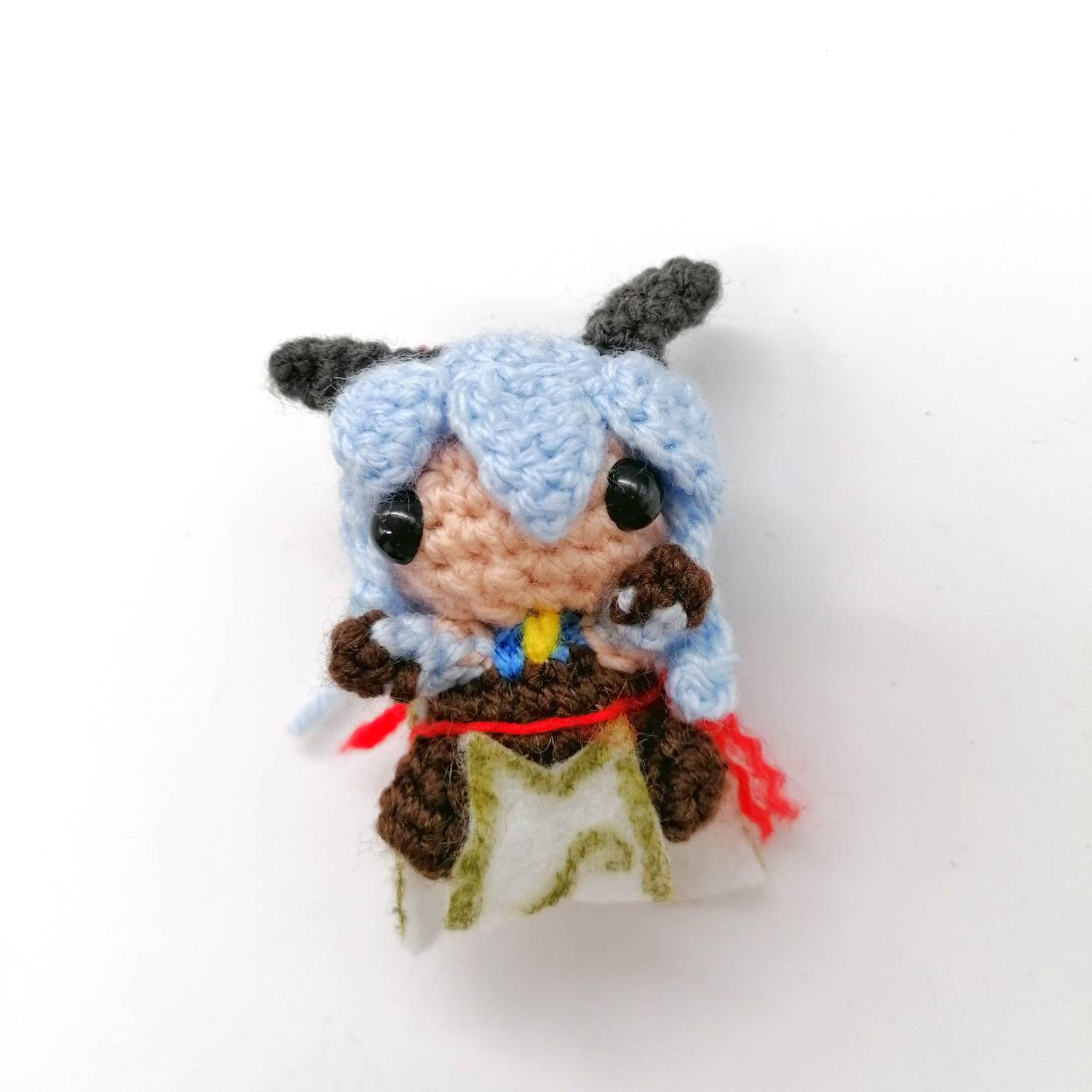 Ganyu Amigurumi Plush From Genshin Impact Keychain | Etsy