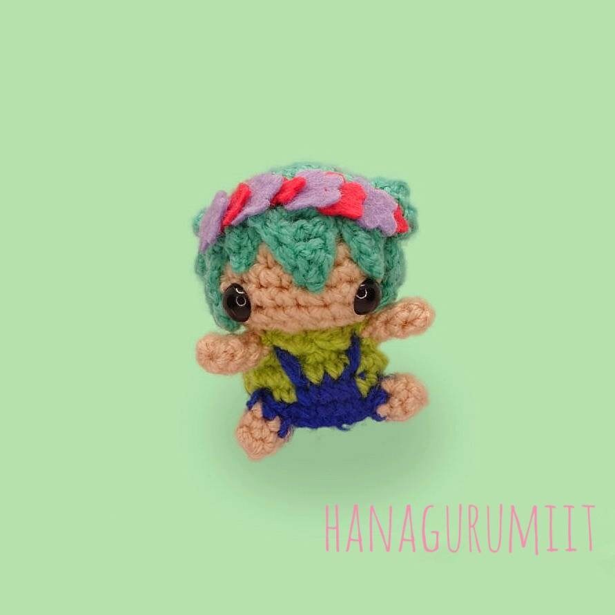 Omori and Basil Dream Form Amigurumi Plush Keychain Inspired 