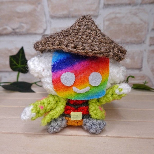 Momo Stray Amigurumi Plüschroboter Schlüsselanhänger inspiriert von Stray ps5