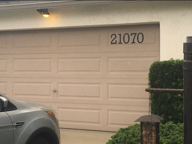 Custom Numbers for House on Your Garage Door Etsy