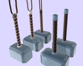 Mjolnir All MCU Versions (3D FILES ONLY) + Jane Foster Mjolnir