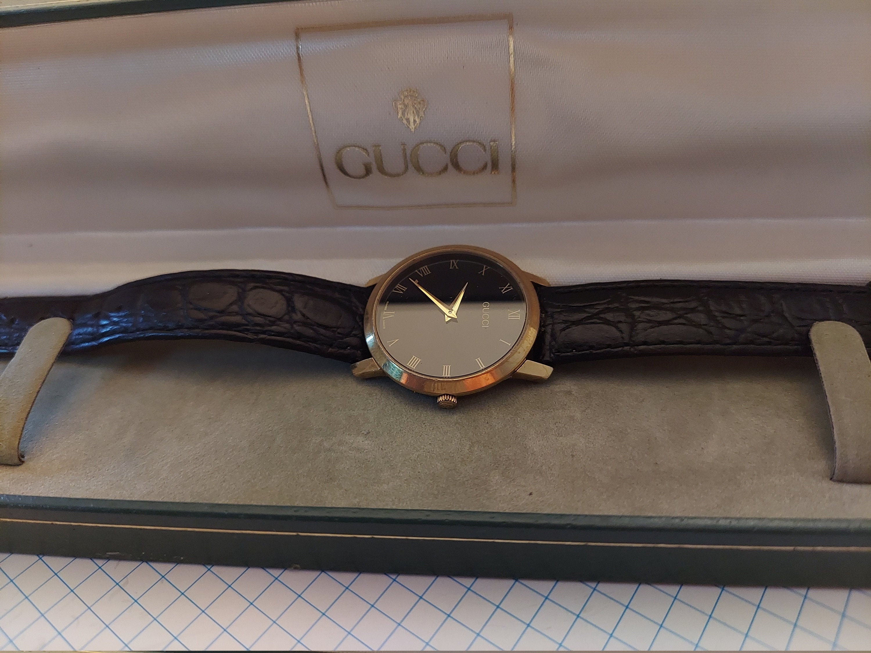 Vintage '80s Gucci 2200M Mens Watch - Etsy