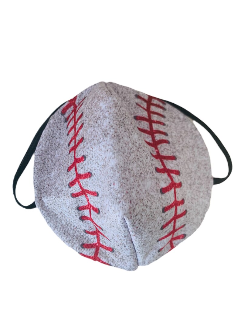 3 Layer Face Mask Baseball Etsy