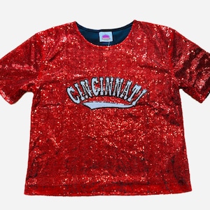 Red Sequin Cincinnati Shirt