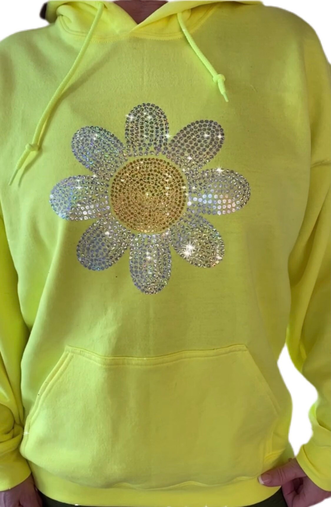 Bling Daisy Sweatshirt Etsy