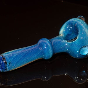 Glass Frit Pipe | borosilicate spoon heady pipe pocket thick handmade | Color changing spoon | Inside out double fumed galaxy space