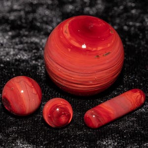 Matching Slurper Set (4 piece) | mini marbles glass pearls pill glass blown | bottles small mib slurper guard valve