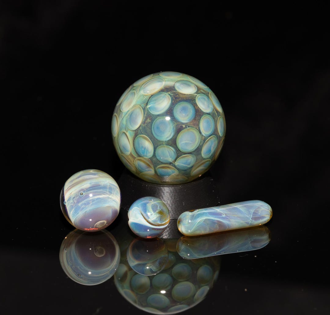 Mini Marbles Stone Matching Honeycomb Marble Set (4 Piece) | Mini Marbles Pearls Pillar ...