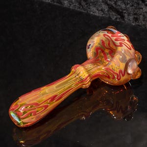 Silver fumed glass pipe | Color changing spoon | thick borosilicate heady pipe pocket handmade | Inside out double fumed galaxy space