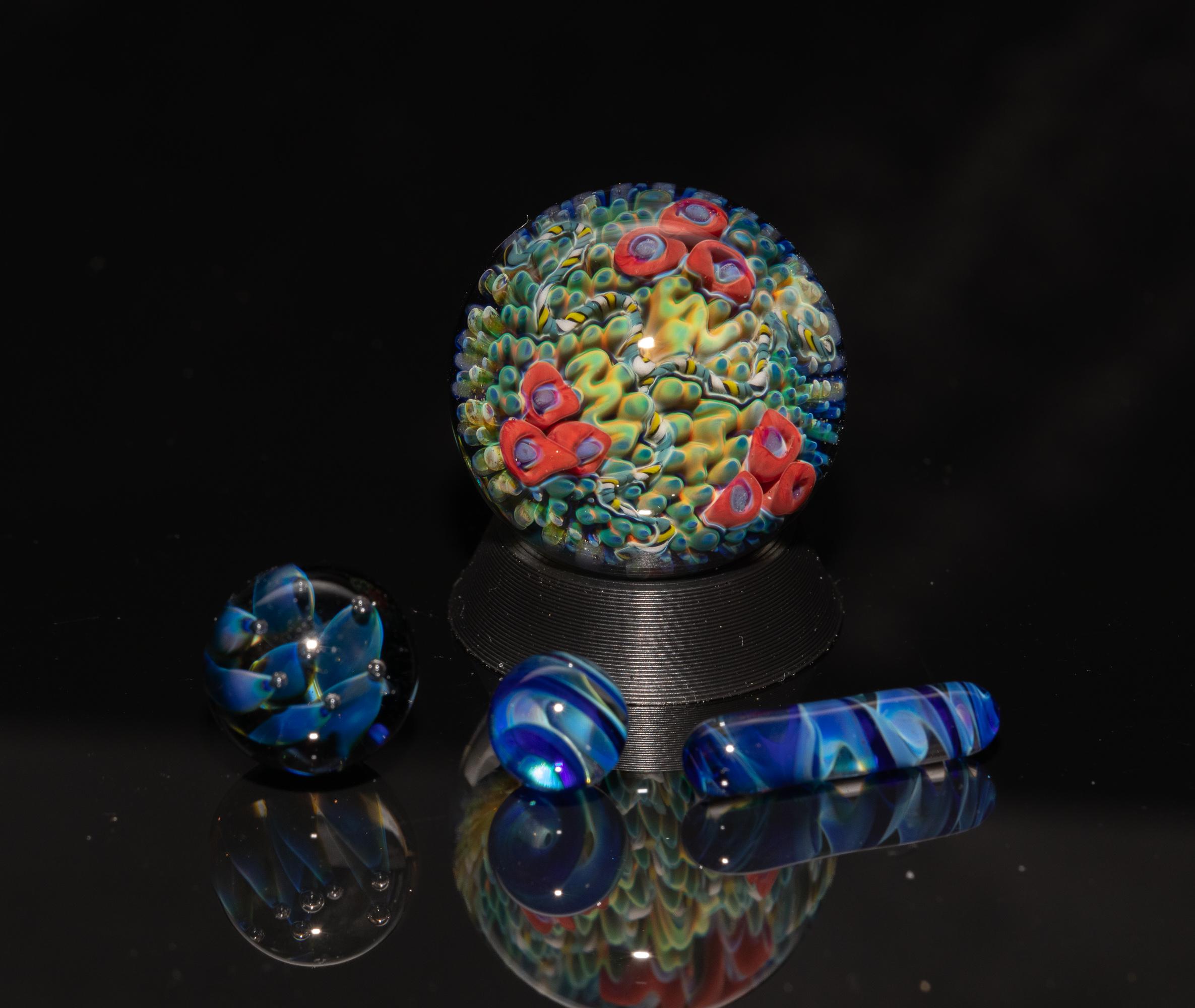Mini Marbles Stone Coral Reef Marble Set | Mini Marbles Glass Pearls Pillar Sea Blown ...