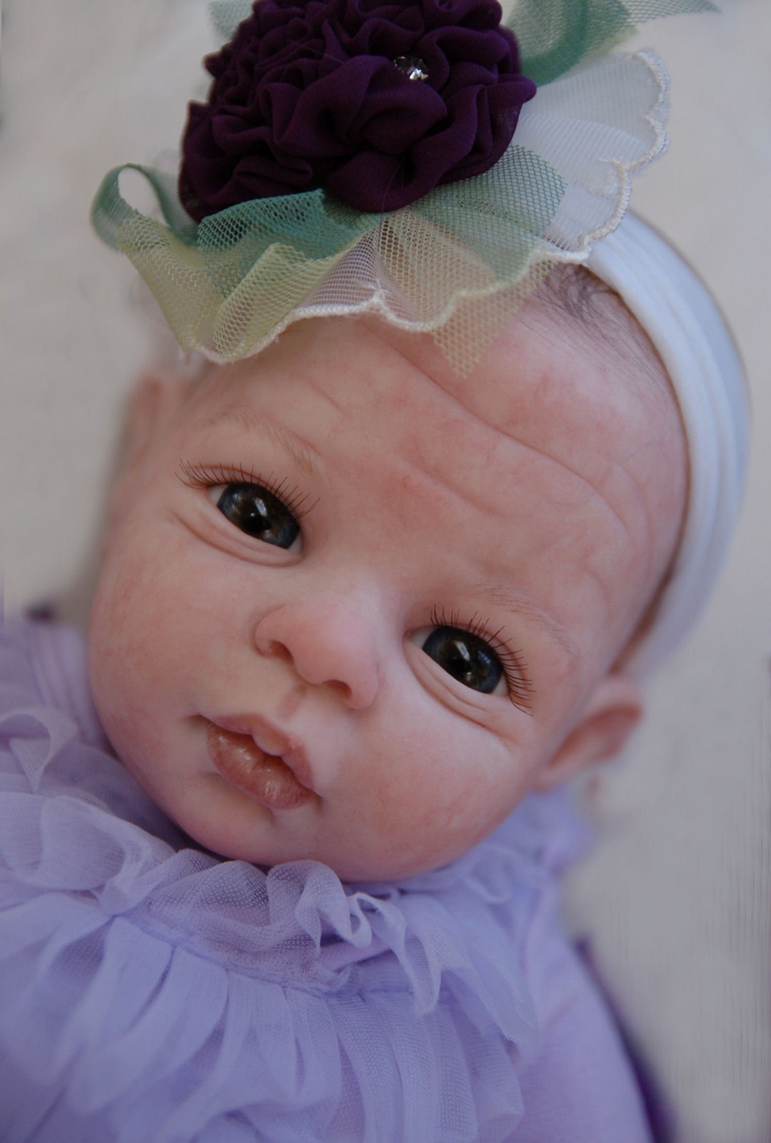 Blank Vinyl Reborn Doll Kit: Violet Baby by Clymer Creations