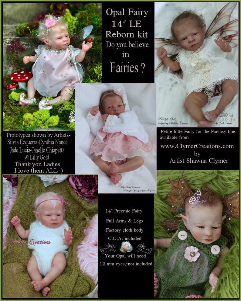 reborn baby fairy kit