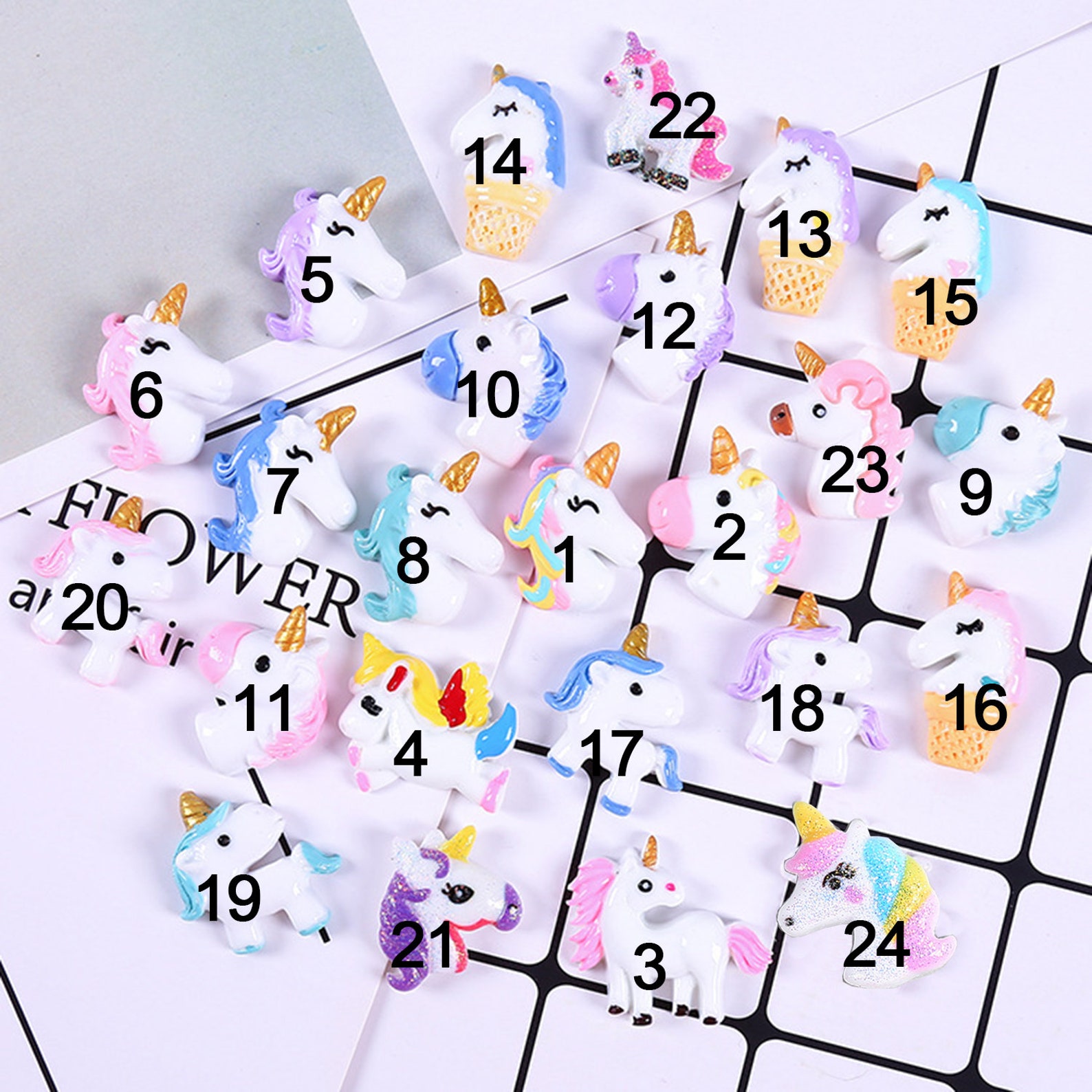 Colorful unicorn accessories diy accessories hair Etsy