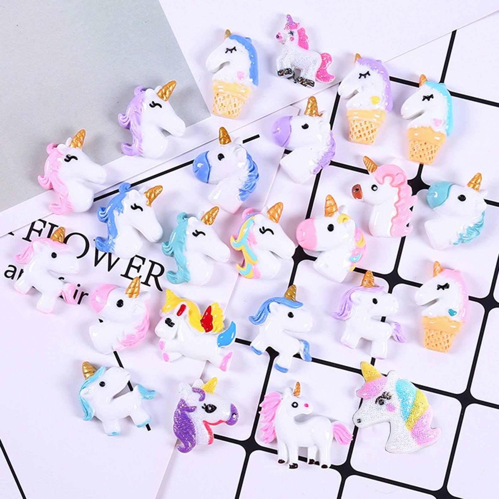 Colorful unicorn accessories diy accessories hair Etsy