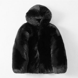 Top quality Real mens fur jacket/coat, full skin jacket, jacket with hood, mens fur, foul customizable