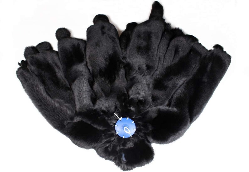 LUXURY FOX Fur BOA Set with fox hat and fox fur cuffs,full skin fox scarf with tails,fox hat,fox cape,fur cuff,hat,fur accessories,gift image 9