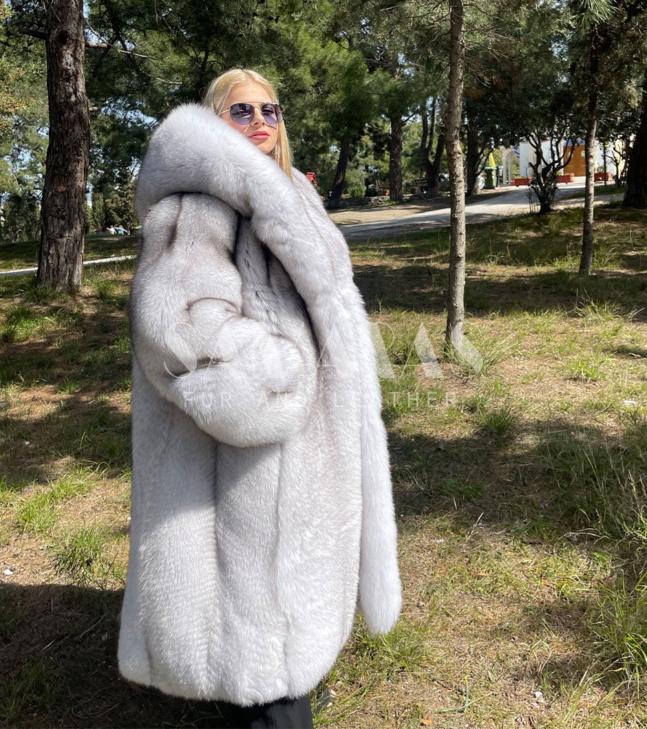 Herlipto☆Faux Fur Hoodie Duffle Coat Faux Fur Hoodie Jacket - Kate Hewko