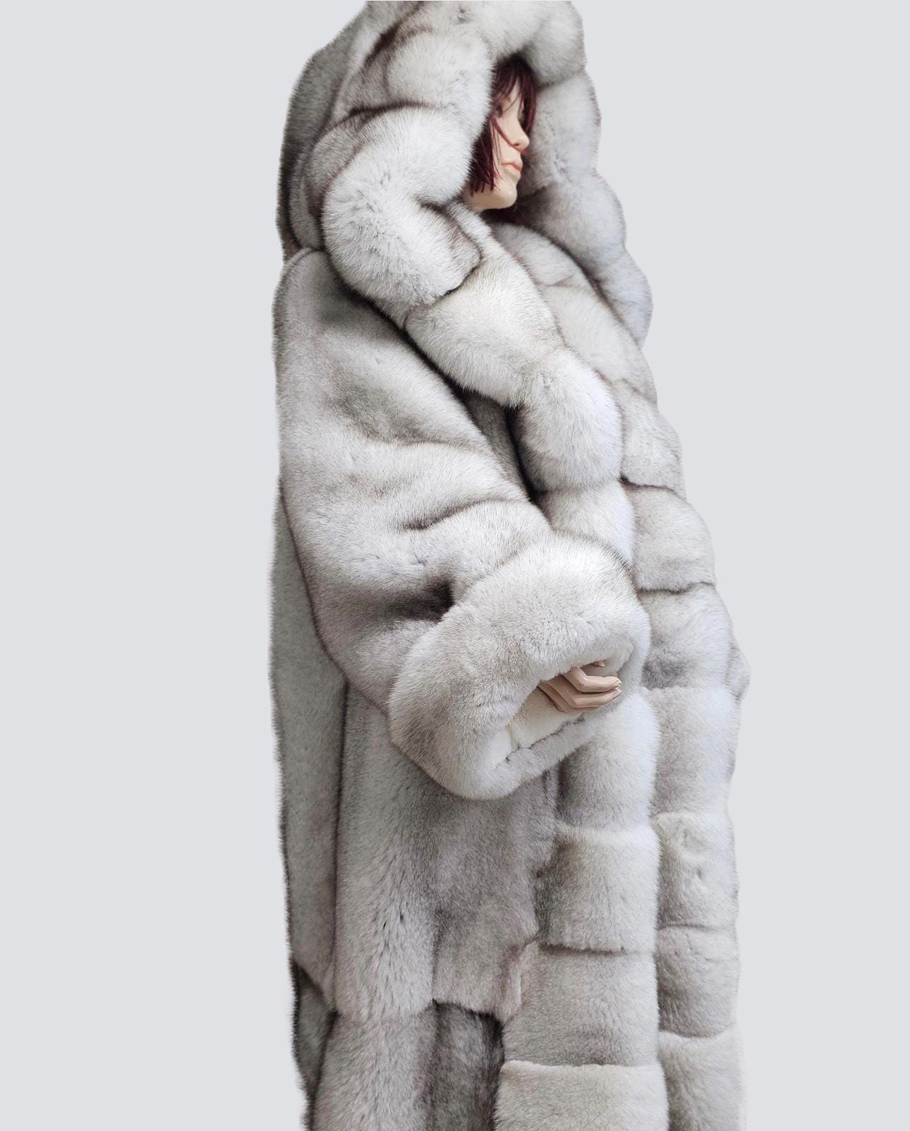 シンクファー　Rex like fur cocoon coat Rex Like Fur Cocoon Coat / THINK FUR Rex Fur Coats , Jackets