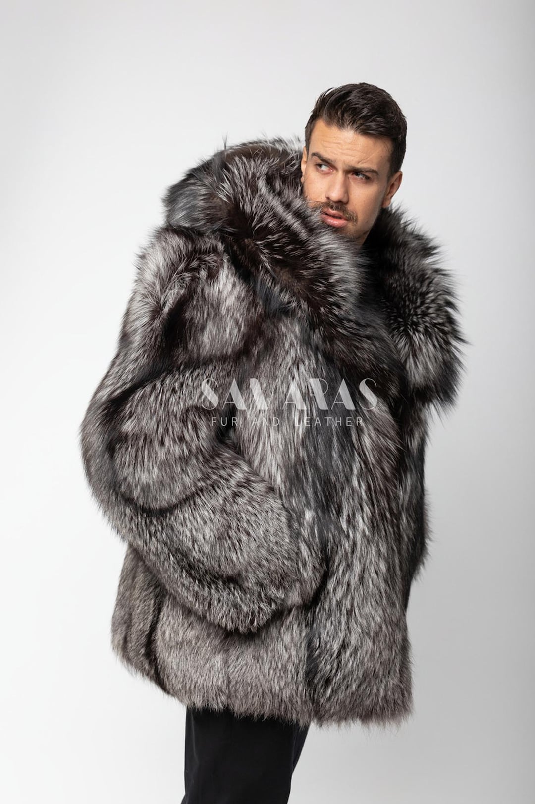ジャケット・アウター HAIKARA Hood design jacket with fox fur HAIKARA Hood design jacket with fox fur