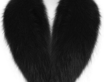 Hochwertige Echt Fuchs Pelzkragen, verschiedene Farben erhältlich, perfekt für jede Art von Jacke, schönes Geschenk für jeden Anlass