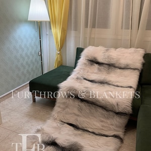 Genuine luxury full skin REAL FOX FUR throw,fur comforter,fur blanket,present, gift, fur rug, fox fur throw,fur warmer,fur pillows