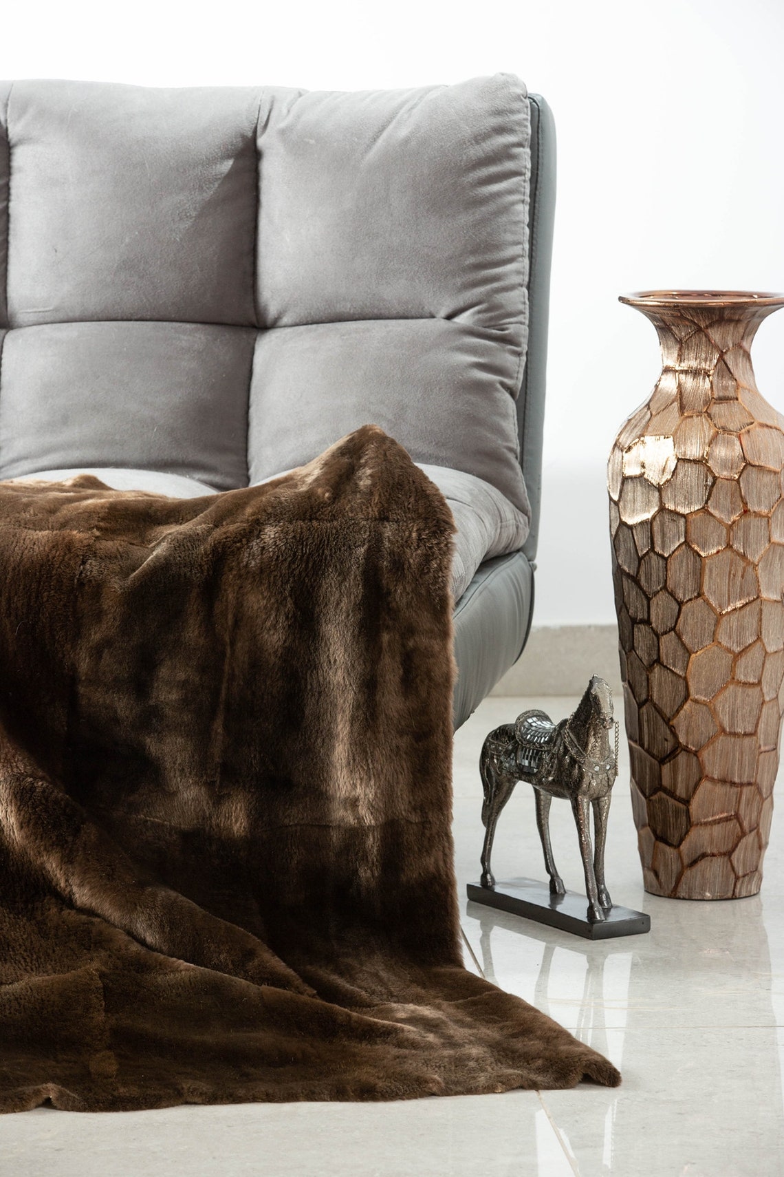 Real Sheared beaver fur throw fur warmer fur comforter fur Etsy