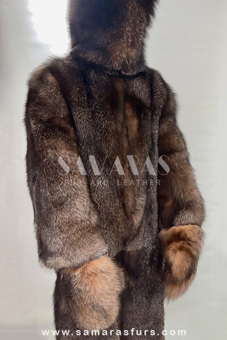 Double Side Fox Fur Costume With Whole Skinsfur luxury Fur Etsy
