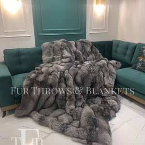 luxury full skin REAL FOX FUR throw,fur comforter,fur blanket,various colors, fur rug, fox fur throw,fur warmer,fur pillows, gift, present