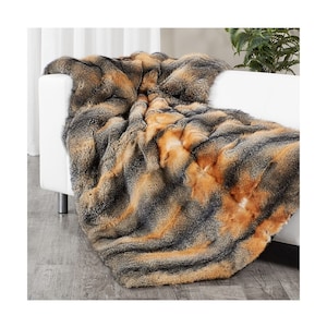 5stars full skin Real Grey FOX FUR throw,fur comforter,fur blanket,fur rug, fox fur throw,fur warmer,fur pillows