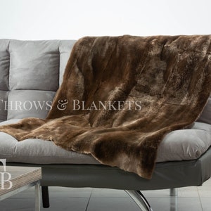 Real Sheared-plucked beaver Ful skin  fur throw, fur warmer, fur comforter, fur rug