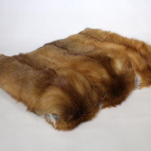 Full Skin REAL FOX FUR throw,Alaska Red fox ,fur comforter,fur blanket,various colors, fur rug, fox fur throw,fur warmer,fur pillows