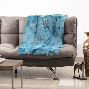 Real Sheared sheep fur throw(pony style hair) , fur warmer, fur comforter, fur rug