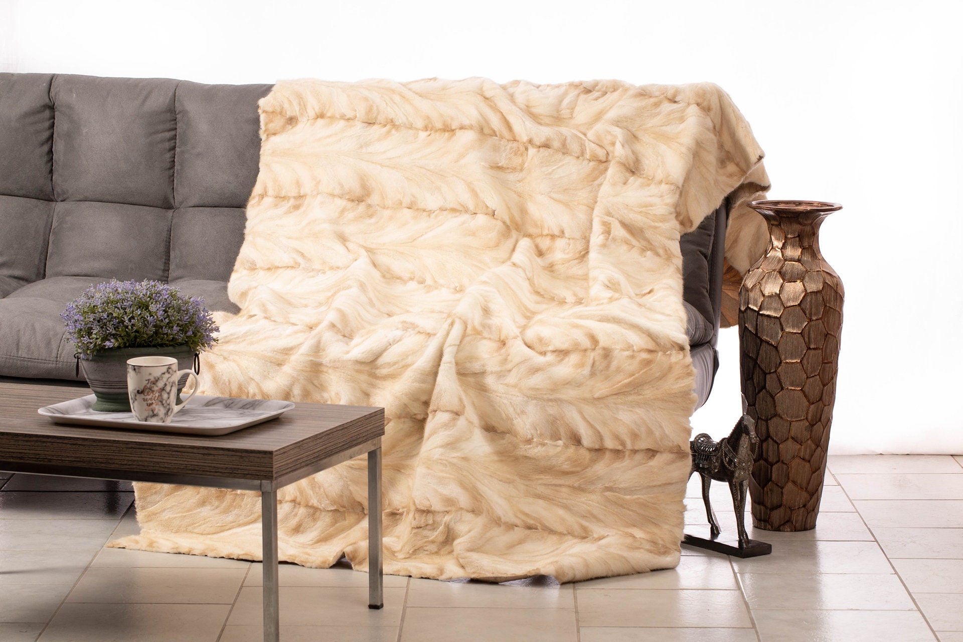 Top Quality Real Mink Fur Throw Fur Warmer Fur Comforter Etsy