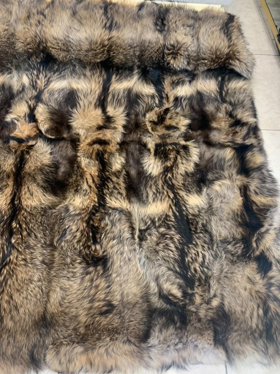 5stars Full Skin REAL FINNRACCOON FUR Throwfur Comforterfur - Etsy