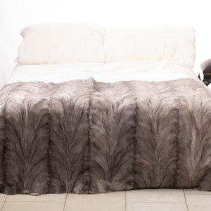 Real Mink fur throw, fur warmer, fur comforter, fur rug