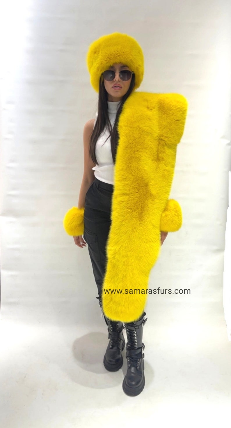 Top Quality FOX FUR BOA Set With Fox Hat and Fox Fur Etsy
