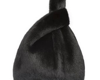 Real Mink Fur Bags/purse,5 Colors Pallete Comfortable Spacious Fur