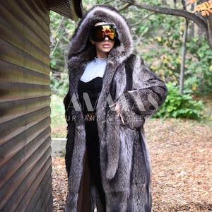 Veste en fourrure de raton laveur Etsy France