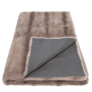 Real Mink fur throw,full skin mink blanket,cashmere style lining,fur warmer, fur comforter, fur rug