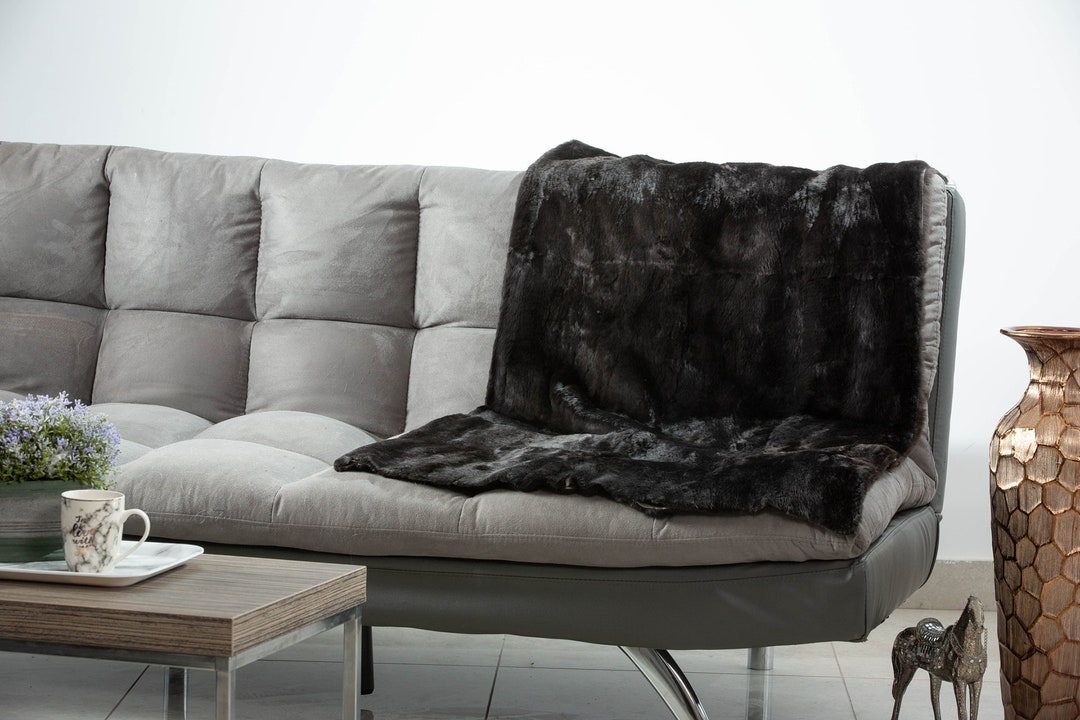 Real Sheared Beaver Fur Throw, Fur Warmer, Fur Comforter, Fur Rug Etsy